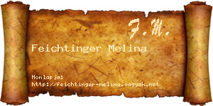 Feichtinger Melina névjegykártya